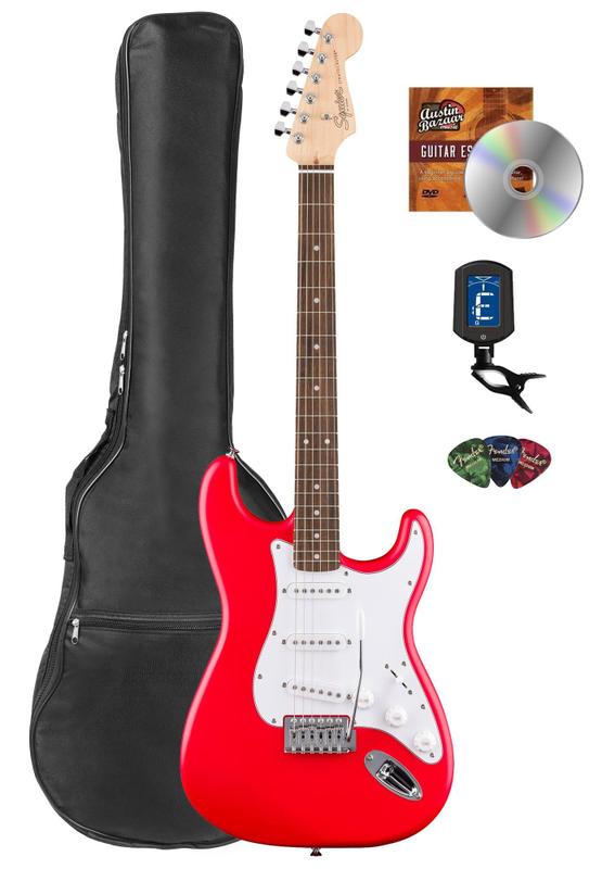 you.t630 squier stratocaster Guitarra elétrica Fender Squier Stratocaster Torino Red com pacote